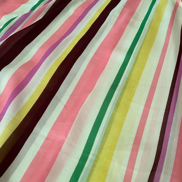 NWT “SHORE DRIVE” Striped Swim Coverup Caftan Tunic 🌸 Semi Sheer FreeSize - Picture 9 of 14